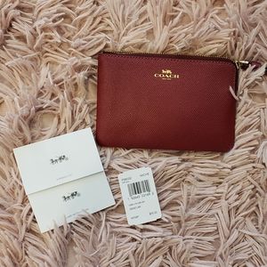 Coach Corner Zip Wristlet
